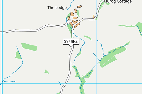 SY7 8NZ map - OS VectorMap District (Ordnance Survey)