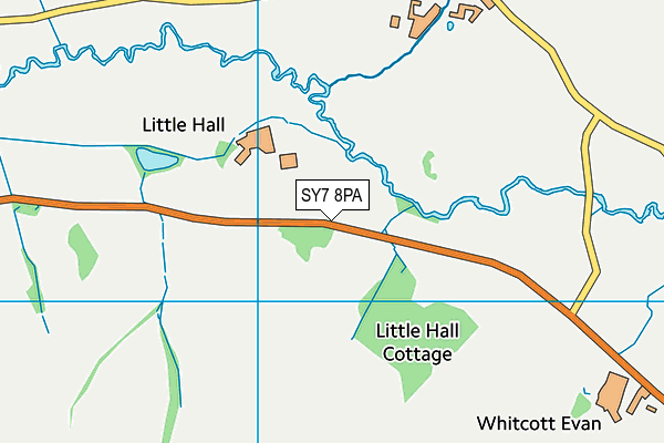 SY7 8PA map - OS VectorMap District (Ordnance Survey)