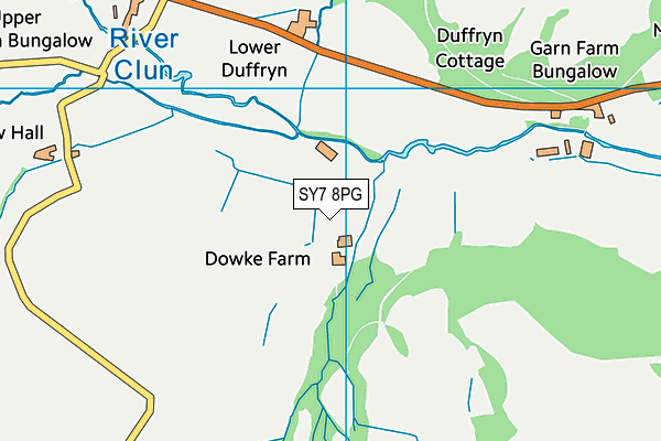 SY7 8PG map - OS VectorMap District (Ordnance Survey)