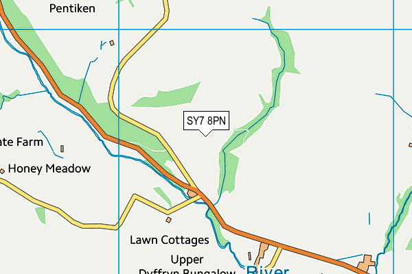 SY7 8PN map - OS VectorMap District (Ordnance Survey)