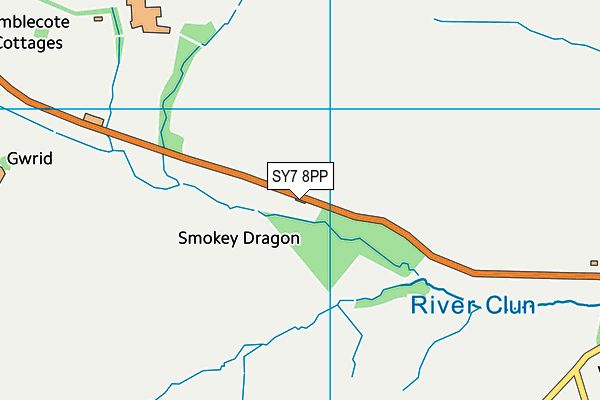 SY7 8PP map - OS VectorMap District (Ordnance Survey)