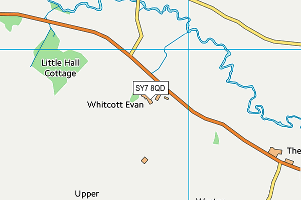 SY7 8QD map - OS VectorMap District (Ordnance Survey)