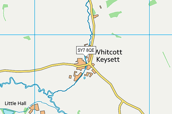 SY7 8QE map - OS VectorMap District (Ordnance Survey)