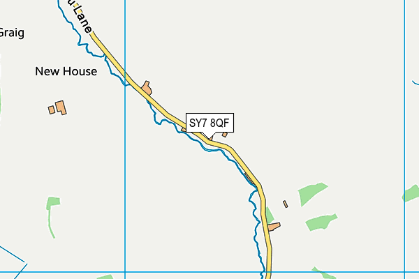 SY7 8QF map - OS VectorMap District (Ordnance Survey)