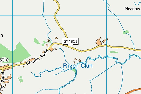 SY7 8QJ map - OS VectorMap District (Ordnance Survey)