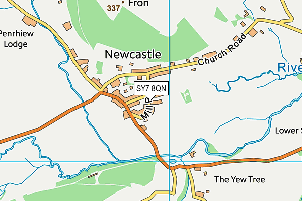 Bettws-y-crwyn Recreation Ground (Closed) map (SY7 8QN) - OS VectorMap District (Ordnance Survey)
