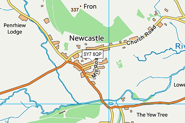 SY7 8QP map - OS VectorMap District (Ordnance Survey)