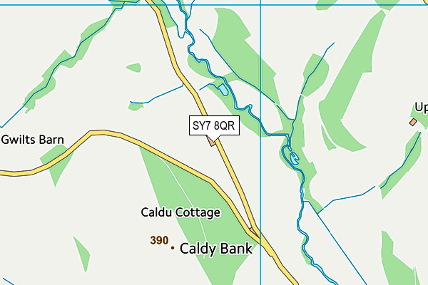 SY7 8QR map - OS VectorMap District (Ordnance Survey)