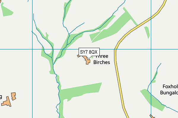 SY7 8QX map - OS VectorMap District (Ordnance Survey)