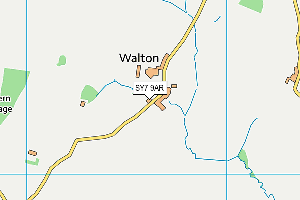 SY7 9AR map - OS VectorMap District (Ordnance Survey)