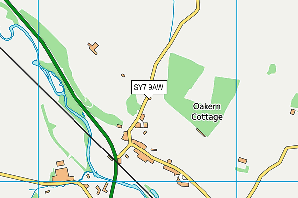 Onny CofE (A) Primary School map (SY7 9AW) - OS VectorMap District (Ordnance Survey)