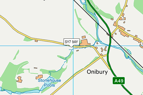 SY7 9AY map - OS VectorMap District (Ordnance Survey)