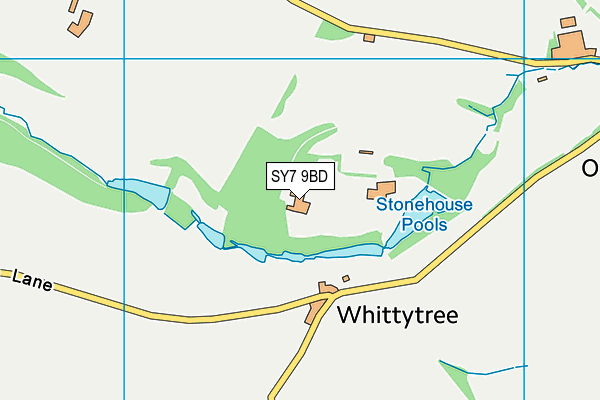 SY7 9BD map - OS VectorMap District (Ordnance Survey)