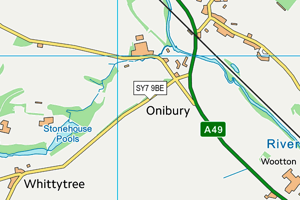 SY7 9BE map - OS VectorMap District (Ordnance Survey)