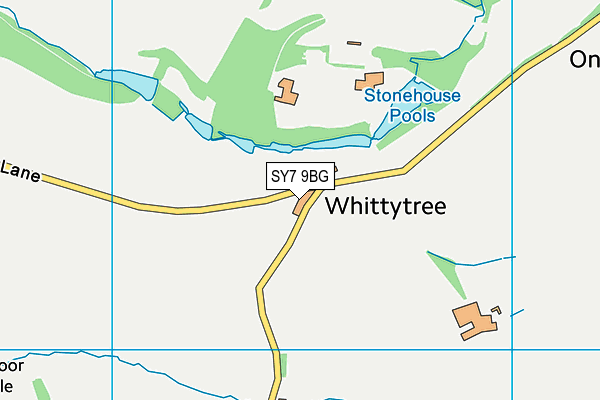 SY7 9BG map - OS VectorMap District (Ordnance Survey)