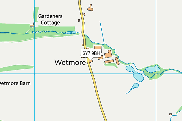 SY7 9BH map - OS VectorMap District (Ordnance Survey)