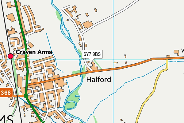 SY7 9BS map - OS VectorMap District (Ordnance Survey)