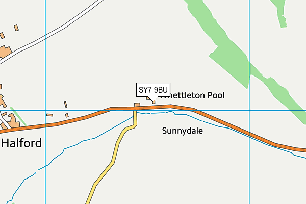 SY7 9BU map - OS VectorMap District (Ordnance Survey)