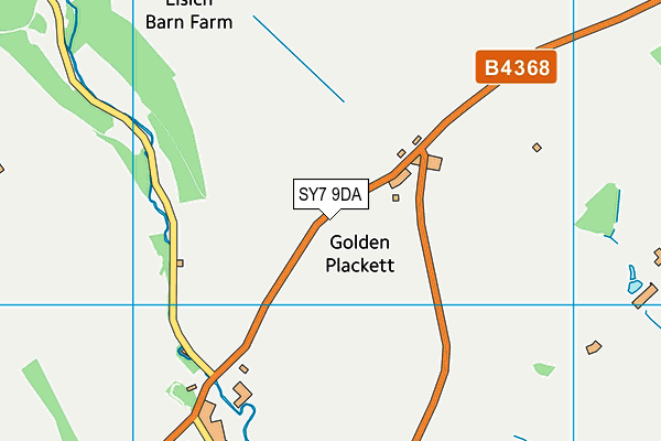 SY7 9DA map - OS VectorMap District (Ordnance Survey)