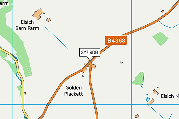 SY7 9DB map - OS VectorMap District (Ordnance Survey)