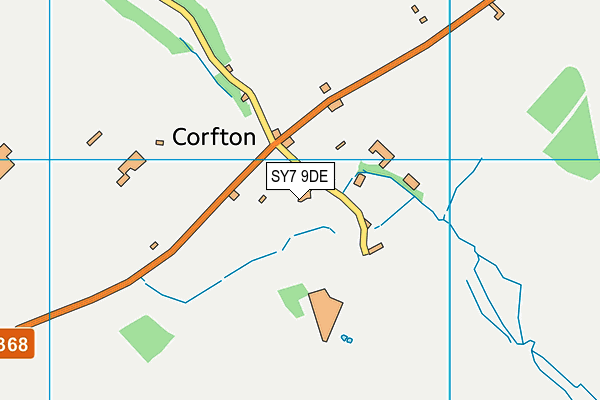 SY7 9DE map - OS VectorMap District (Ordnance Survey)