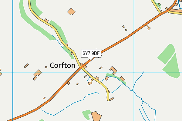 SY7 9DF map - OS VectorMap District (Ordnance Survey)