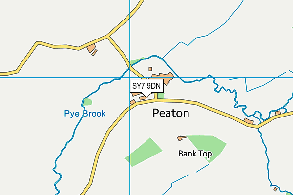 SY7 9DN map - OS VectorMap District (Ordnance Survey)