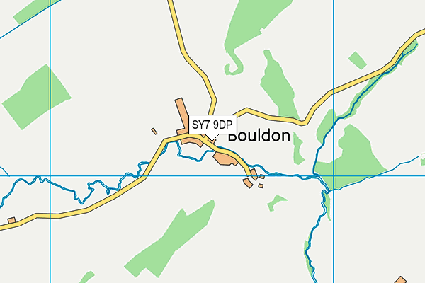 SY7 9DP map - OS VectorMap District (Ordnance Survey)