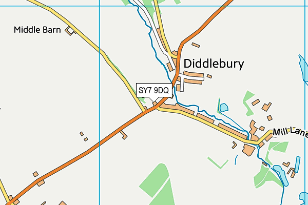 SY7 9DQ map - OS VectorMap District (Ordnance Survey)