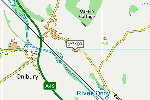 SY7 9DR map - OS VectorMap District (Ordnance Survey)