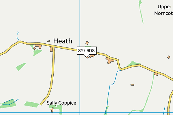 SY7 9DS map - OS VectorMap District (Ordnance Survey)