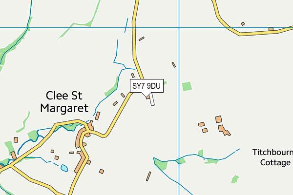 SY7 9DU map - OS VectorMap District (Ordnance Survey)