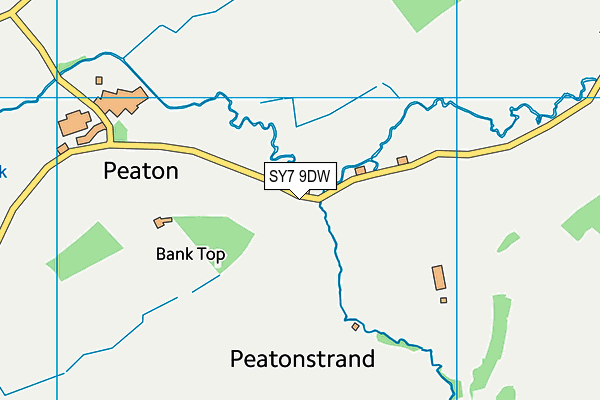 SY7 9DW map - OS VectorMap District (Ordnance Survey)