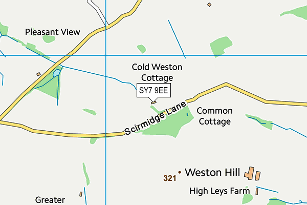 SY7 9EE map - OS VectorMap District (Ordnance Survey)