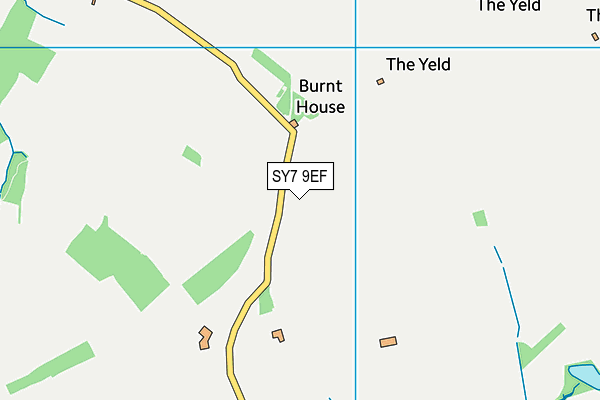 SY7 9EF map - OS VectorMap District (Ordnance Survey)