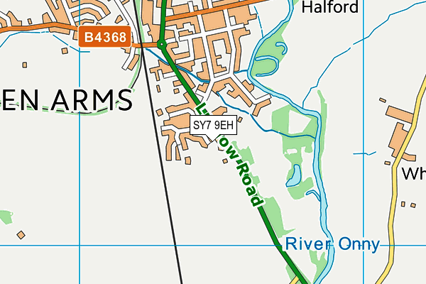 SY7 9EH map - OS VectorMap District (Ordnance Survey)