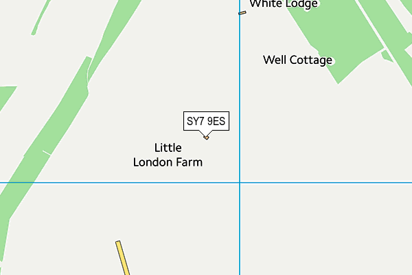 SY7 9ES map - OS VectorMap District (Ordnance Survey)