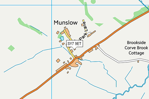 SY7 9ET map - OS VectorMap District (Ordnance Survey)