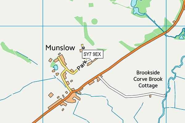 SY7 9EX map - OS VectorMap District (Ordnance Survey)