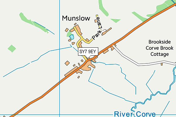 SY7 9EY map - OS VectorMap District (Ordnance Survey)