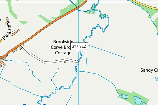 SY7 9EZ map - OS VectorMap District (Ordnance Survey)