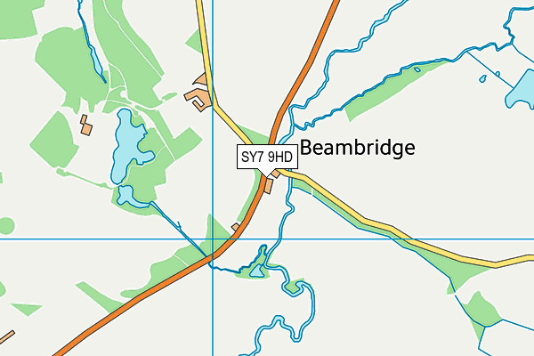 SY7 9HD map - OS VectorMap District (Ordnance Survey)