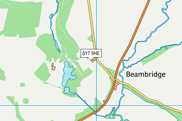 SY7 9HE map - OS VectorMap District (Ordnance Survey)