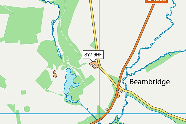 SY7 9HF map - OS VectorMap District (Ordnance Survey)