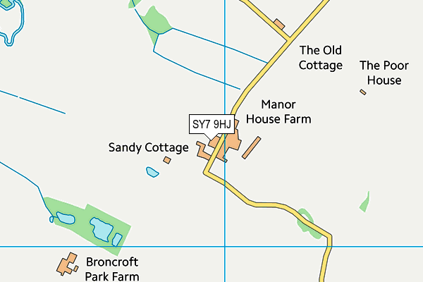 SY7 9HJ map - OS VectorMap District (Ordnance Survey)