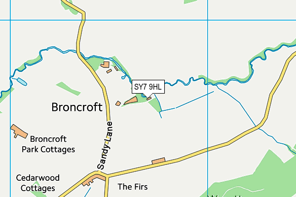 SY7 9HL map - OS VectorMap District (Ordnance Survey)