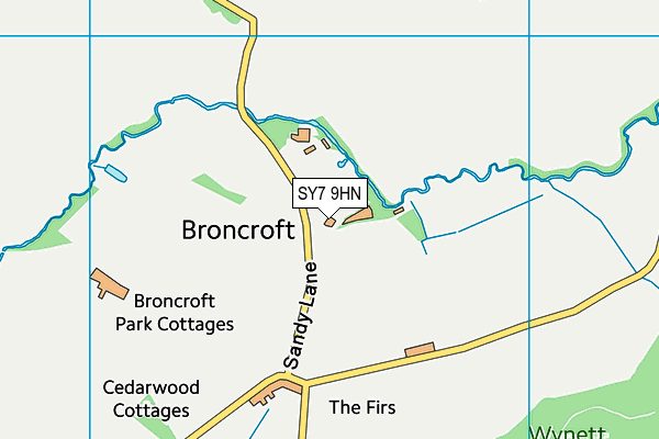 SY7 9HN map - OS VectorMap District (Ordnance Survey)