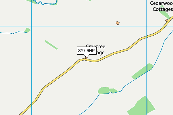 SY7 9HP map - OS VectorMap District (Ordnance Survey)