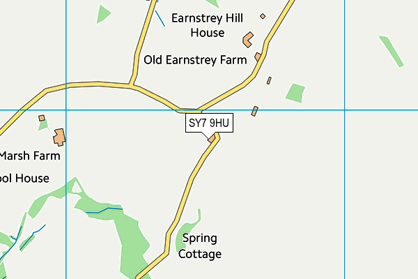 SY7 9HU map - OS VectorMap District (Ordnance Survey)