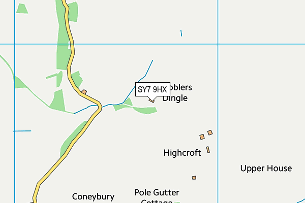 SY7 9HX map - OS VectorMap District (Ordnance Survey)